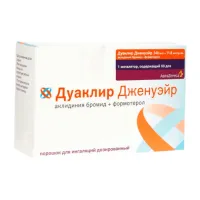 Дуаклир Дженуэйр 340мкг 11,8мкг/доза пор для ингаляций 60доз — Редкие и специализированные препараты